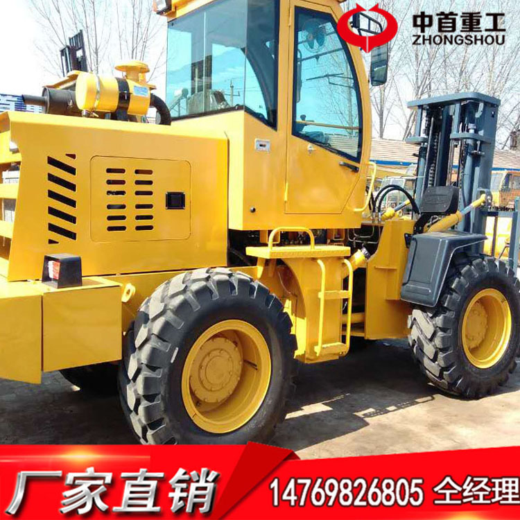 叉木材可抱抓全驅(qū)叉車品牌3噸越野叉車山西