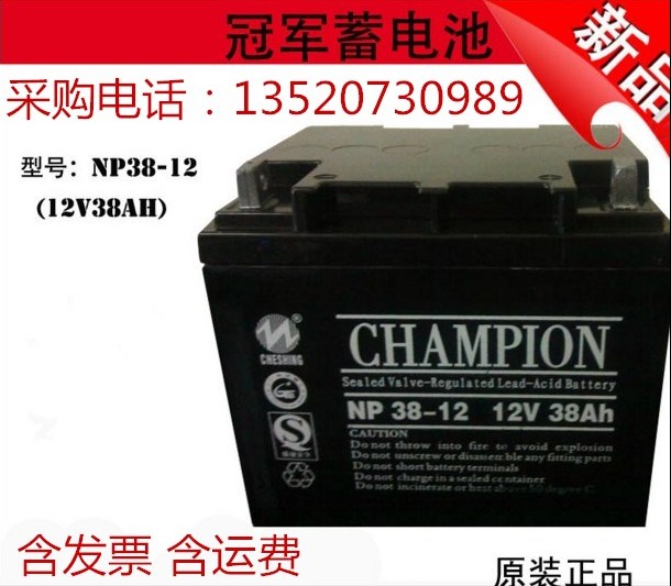 CHAMPION冠軍蓄電池NP38-12/12V38AH廠家參數(shù)報(bào)價(jià)