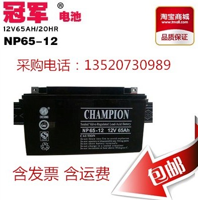 齊齊哈爾市冠軍蓄電池NP65-12 /12V65AH參數(shù)規(guī)格報(bào)價(jià)