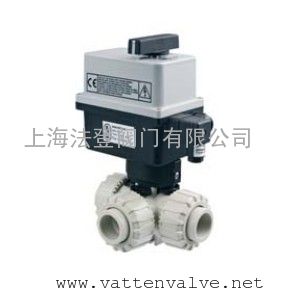 VATTEN/法登 進(jìn)口電動(dòng)三通PP球閥//耐酸堿塑料三通球閥
