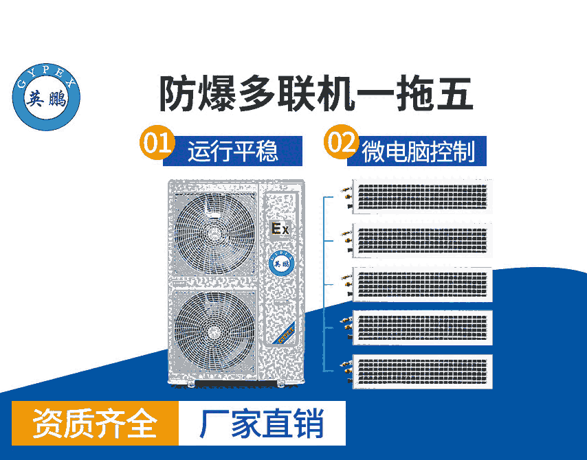 防爆多聯(lián)機一拖五5匹--防爆空調(diào)