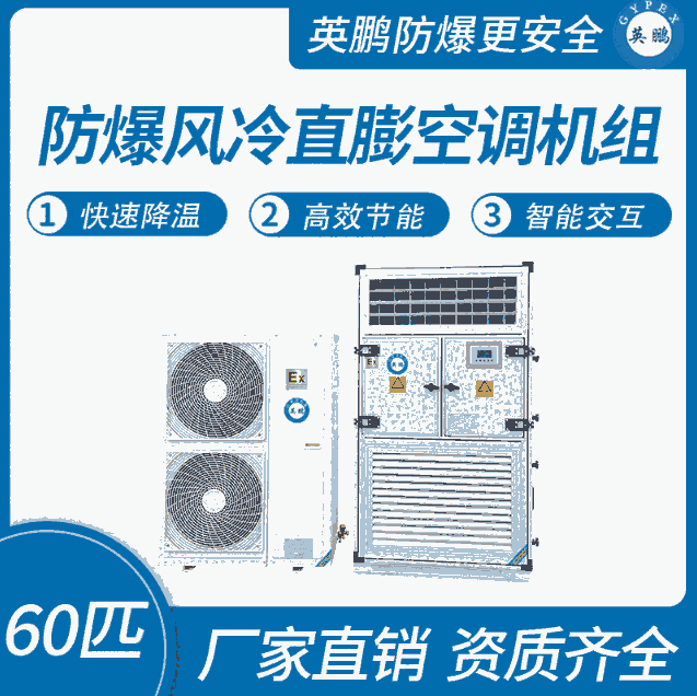 防爆風(fēng)冷直膨空調(diào)機(jī)組60匹