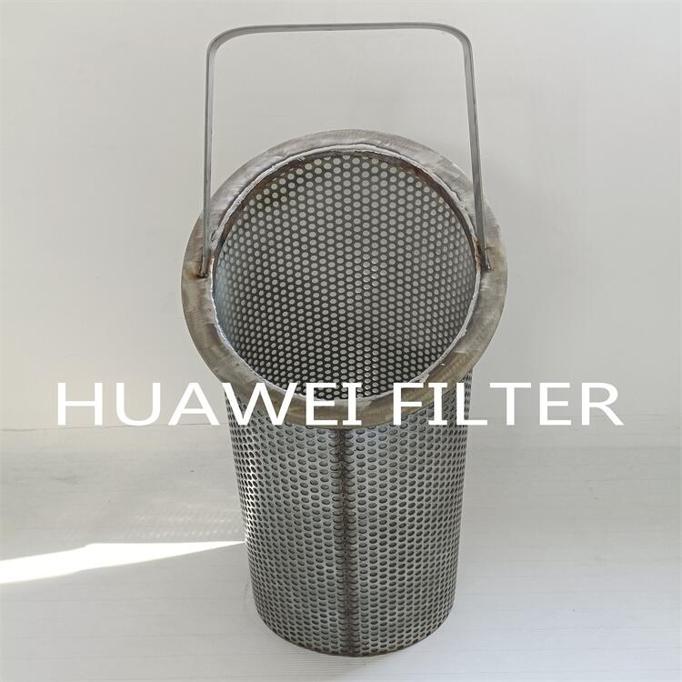 HUAWEI供應(yīng)化工廠不銹鋼籃式過濾器