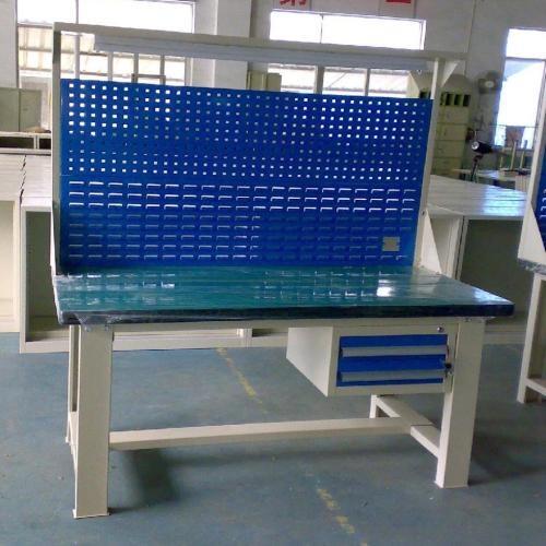 防靜電工作臺生產(chǎn)商 定制帶燈架 掛板 抽屜式工作臺
