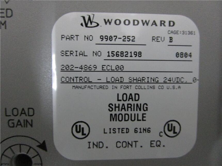 伍德沃德WOODWARD 9907-147 全新現(xiàn)貨議價