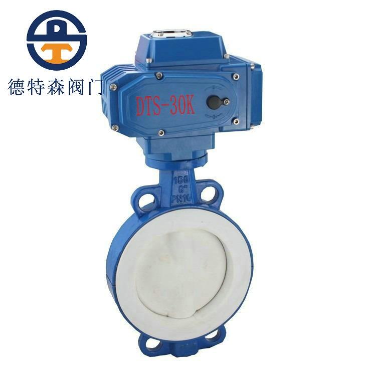 德特森牌電動襯氟蝶閥D971F4-10C-16C DN150