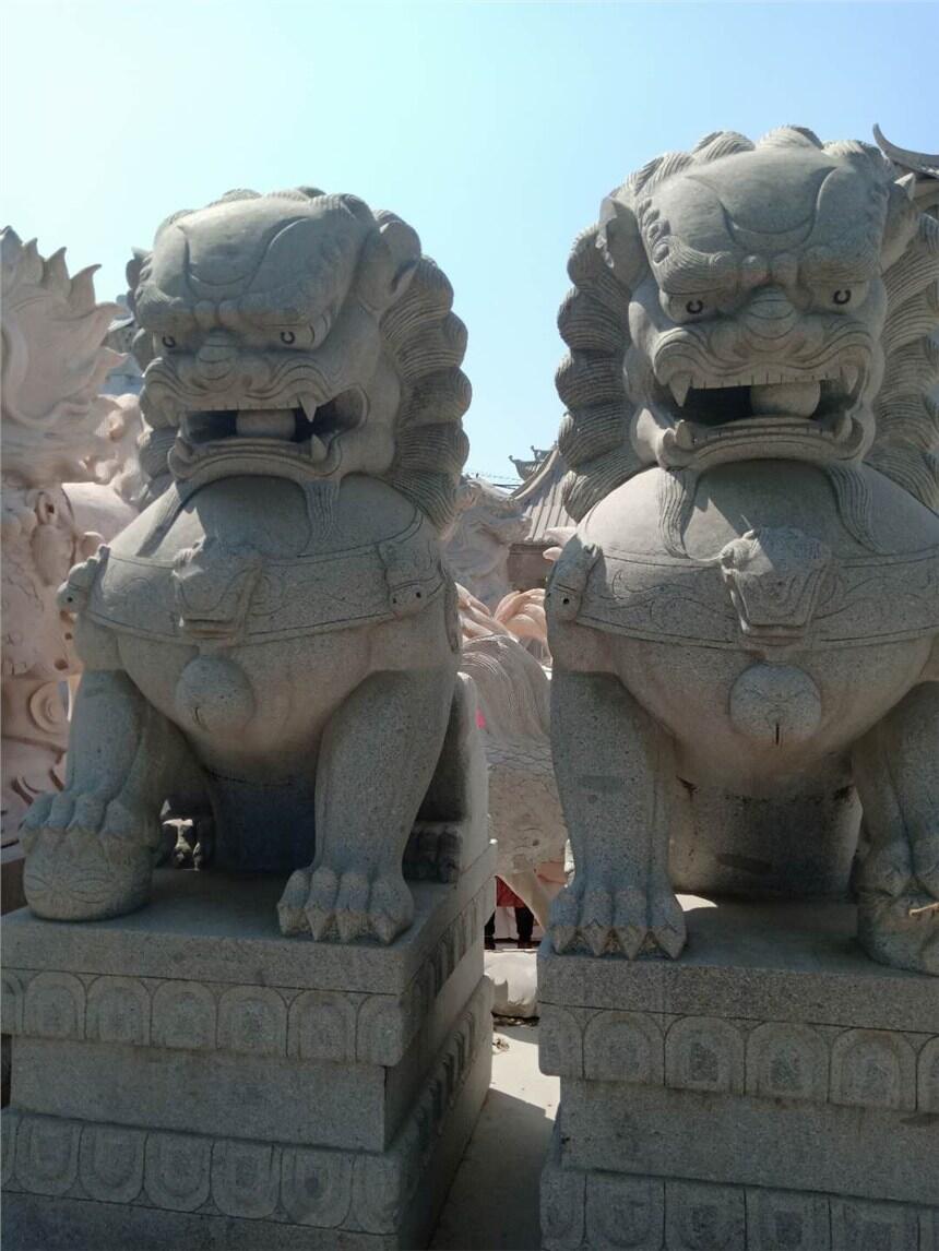 嘉祥漢鼎供應石雕獅子、漢白玉獅子、栩栩如生 廠家直銷