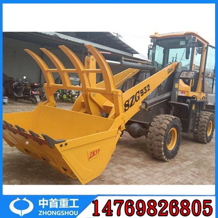 抓草捆用抓草機(jī) 裝載機(jī)改抓子 加高抓鐵用鏟車廠家 中首重工