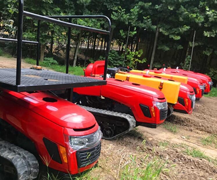 履帶自走式旋耕除草機(jī) 果園多功能施肥機(jī)