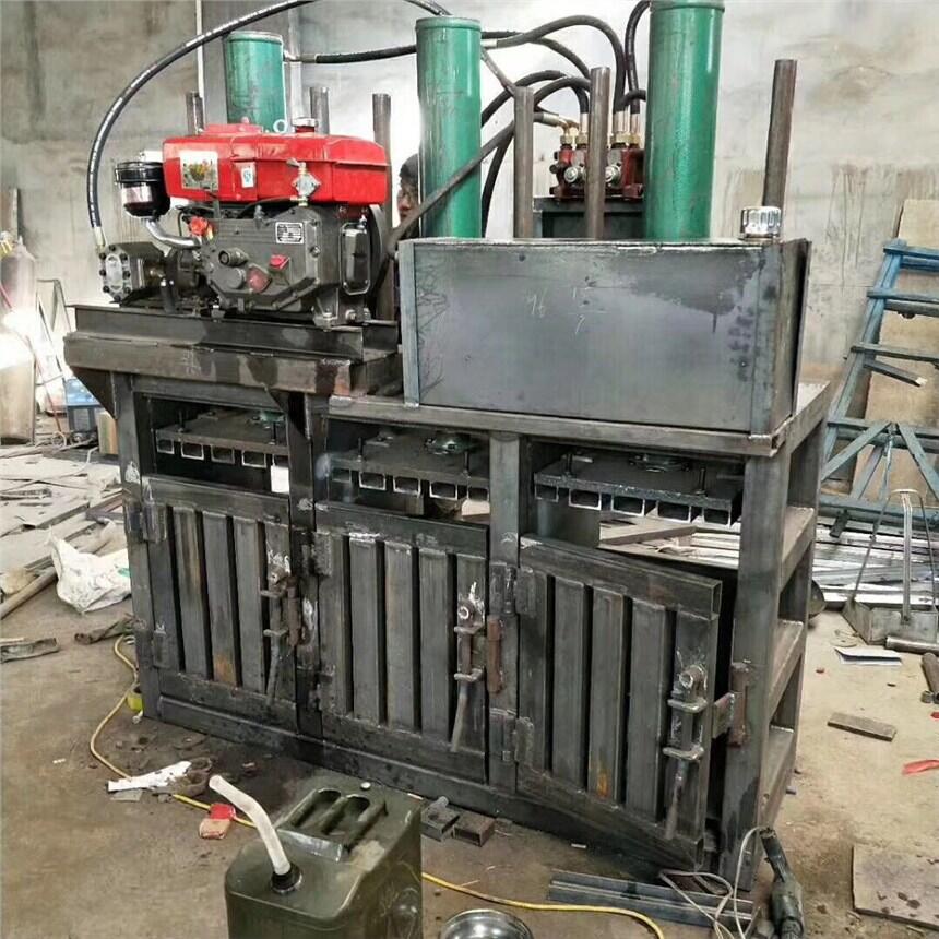 廢棉花海綿液壓打捆機(jī) 廢鐵桶邊角料液壓壓扁機(jī)