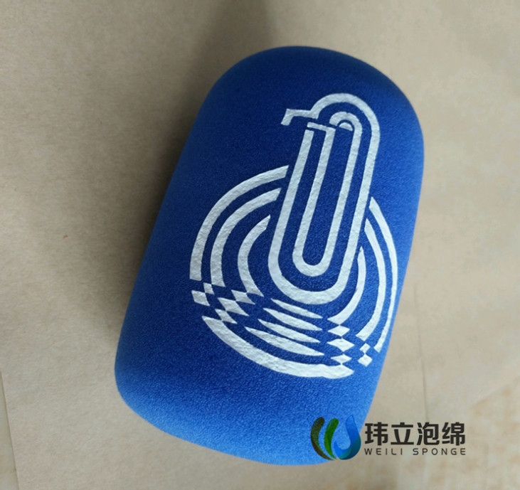 植絨麥克風(fēng)海綿套 絲印logo話(huà)筒套 彩色防風(fēng)海綿罩 話(huà)筒防風(fēng)海綿