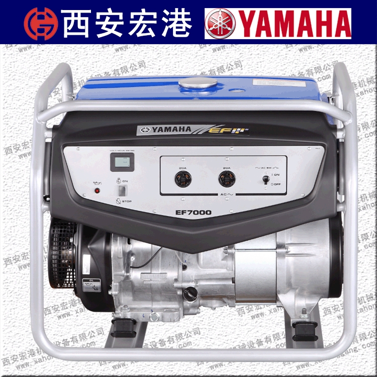 雅馬哈汽油發(fā)電機(jī)EF7000E，額定功率5.0KVA，四沖程單相電啟動(dòng) 標(biāo)配