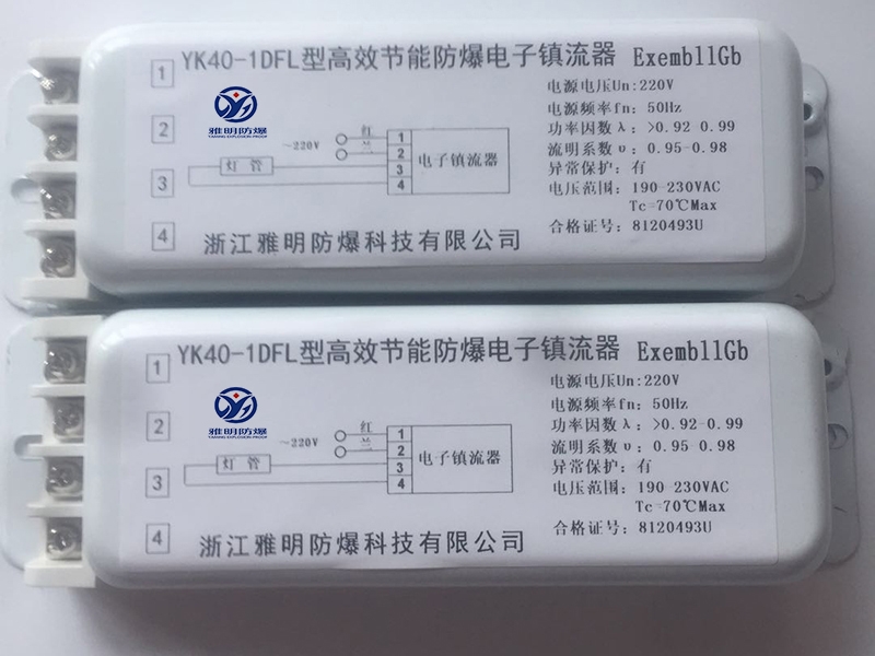 廠家直銷110V、220VYK40-1DFL防爆電子鎮(zhèn)流器