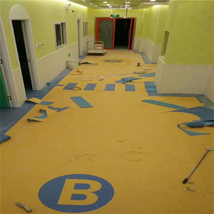 幼兒園塑膠地板施工 pvc地板廠