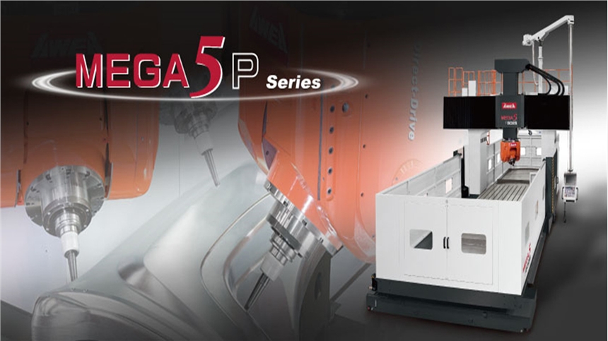 五軸龍門加工中心亞崴機械MEGA5P3025做工精細