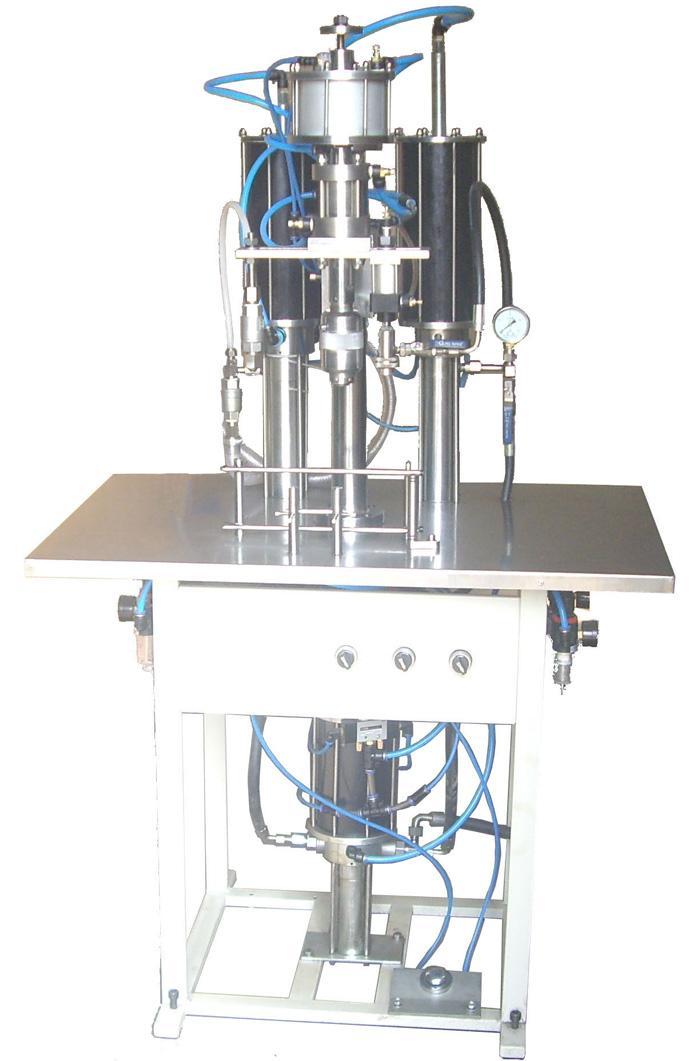 【超潔】半自動氣霧劑灌裝機(jī)械 聚氨酯泡沫填縫劑灌裝機(jī) 全自動灌裝機(jī)