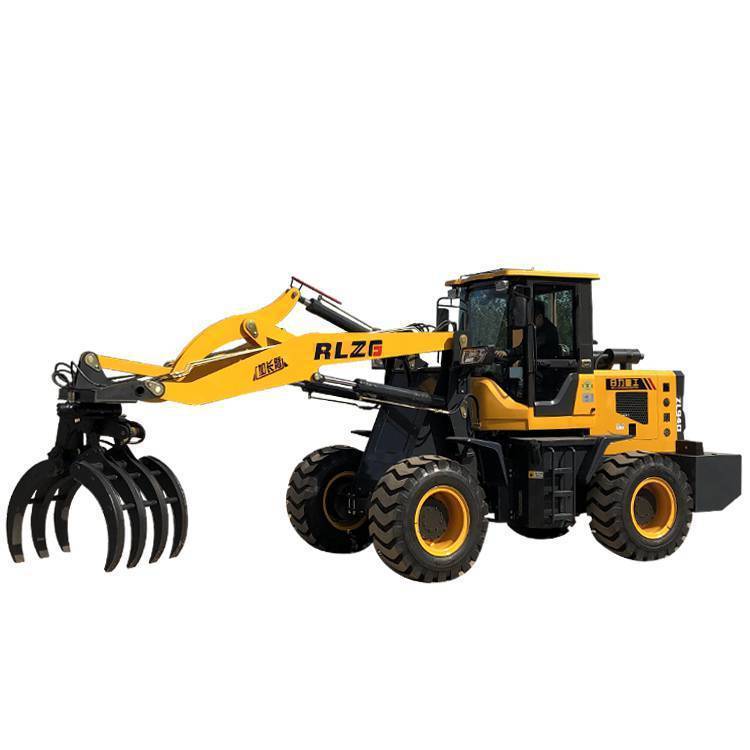 輪式抓草機(jī)旋轉(zhuǎn)抓木機(jī)日力重工鏟車(chē)抓木機(jī)大全加長(zhǎng)加高臂裝載機(jī)改裝抓木機(jī)