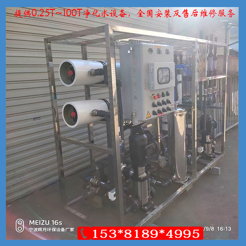 商用凈水機(jī)衛(wèi)生級純水設(shè)備食品加工用除鹽水輝月RO反滲透設(shè)備工廠