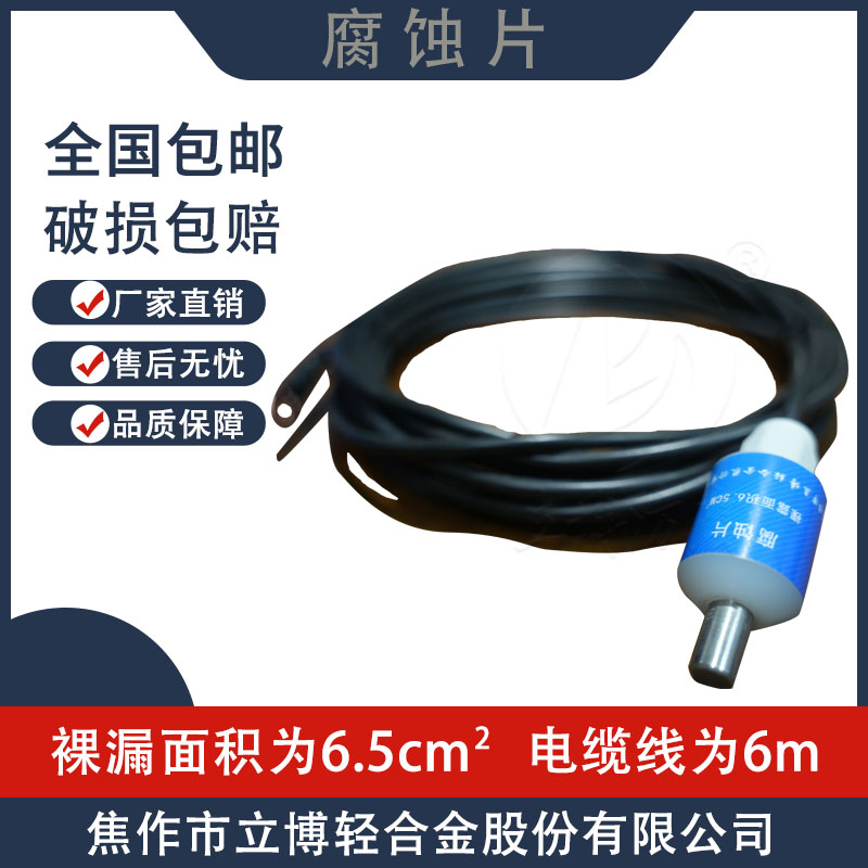 立博防腐腐蝕片裸漏面積為6.5平方厘米帶6米電纜線不帶開關現(xiàn)貨