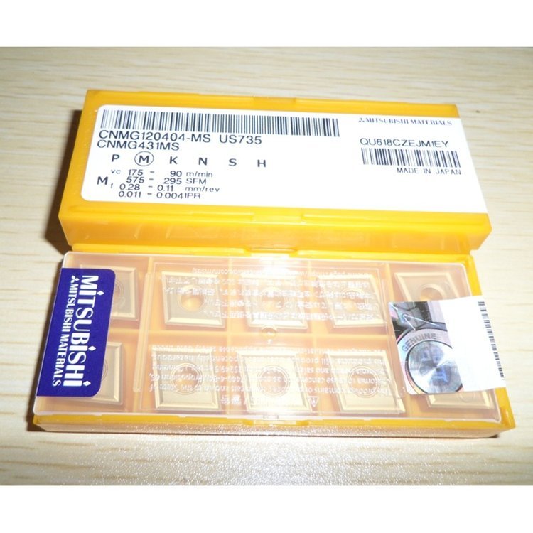 供應(yīng)三菱車刀片CNMG120404-MSUS735加工不銹鋼