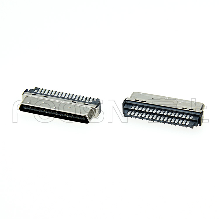 VHDCI68P三菱，安川，松下焊線公頭SCSI-0.8間距刺破式插頭