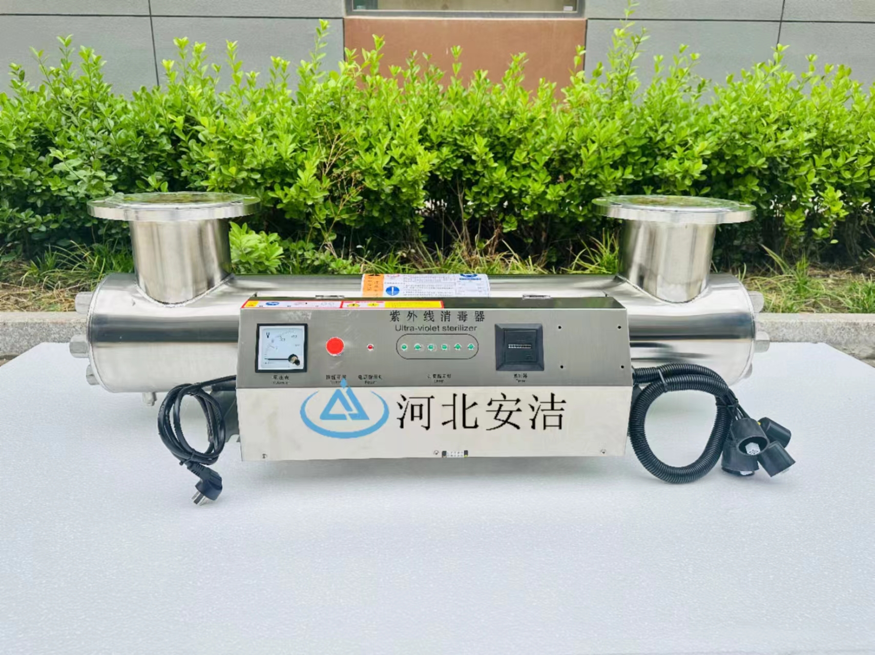 AJ-ZWX120-6過流管道式紫外線消毒器殺菌器水處理一體機(jī)