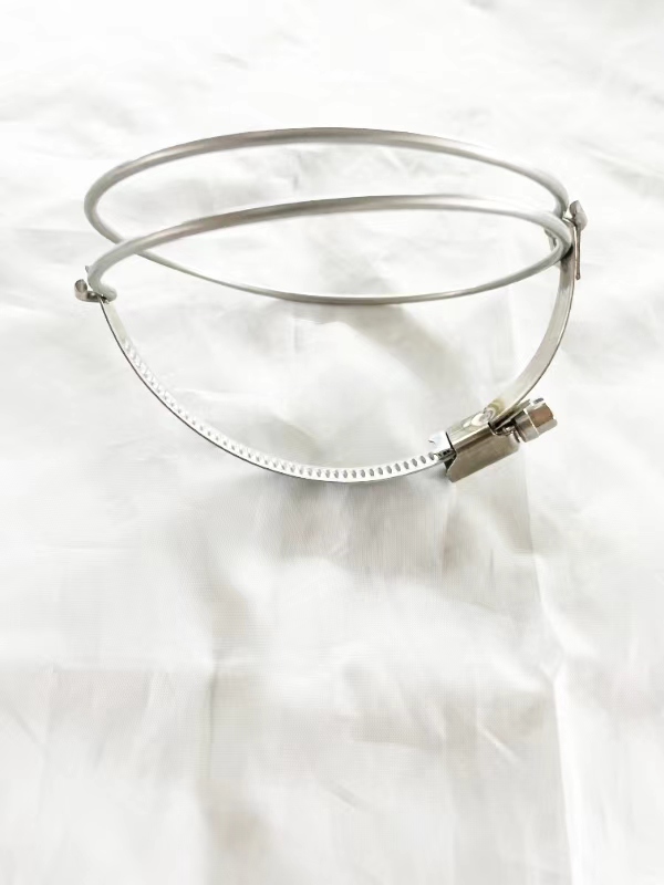 廠家供應(yīng)雙鋼絲箍半鋼絲卡箍長年使用不生銹