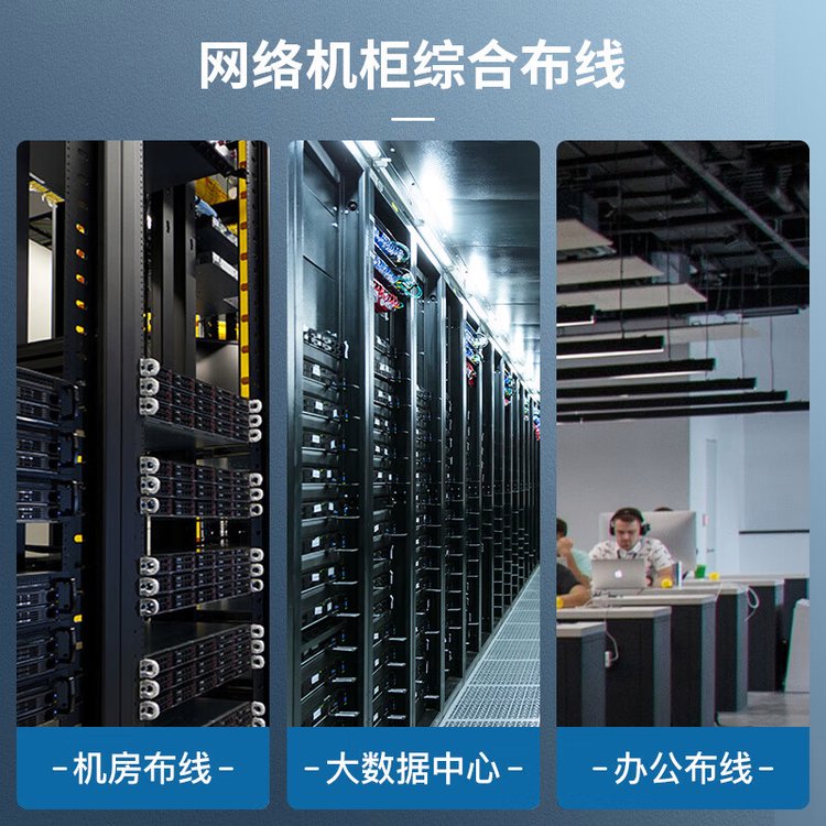 普天泰平（PTTP）超六類24口CAT6A萬兆工程級1U機架式機柜